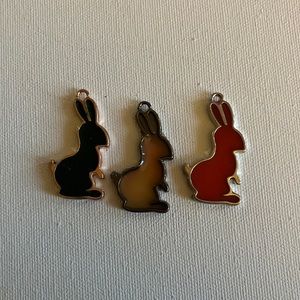 Easter bunny charms for necklace